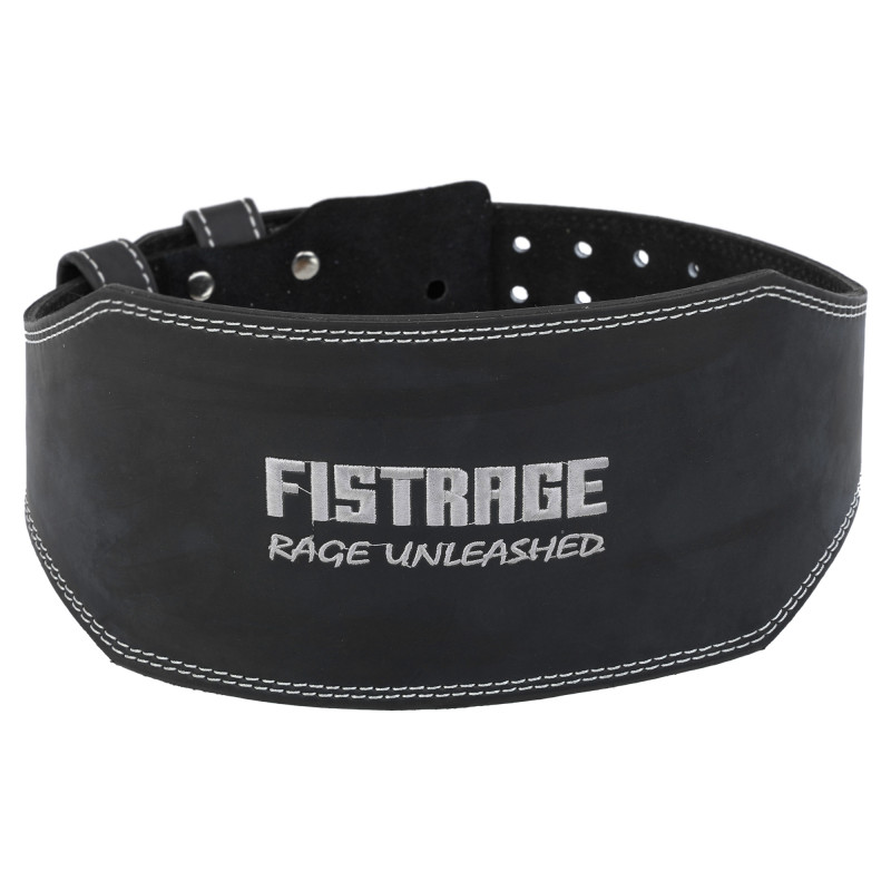 Пояс атлетичний шкіряний FISTRAGE VL-4722 спинка-15см розмір-S-XXL сірий