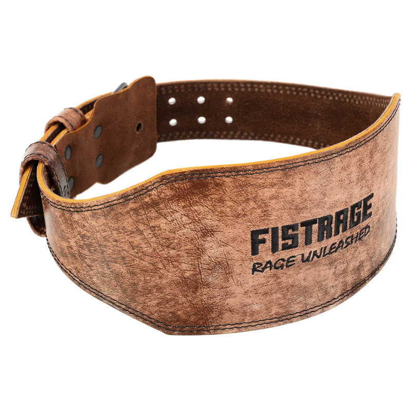 Пояс атлетичний шкіряний FISTRAGE VL-6049 спинка-15см розмір-S-XXL коричневий