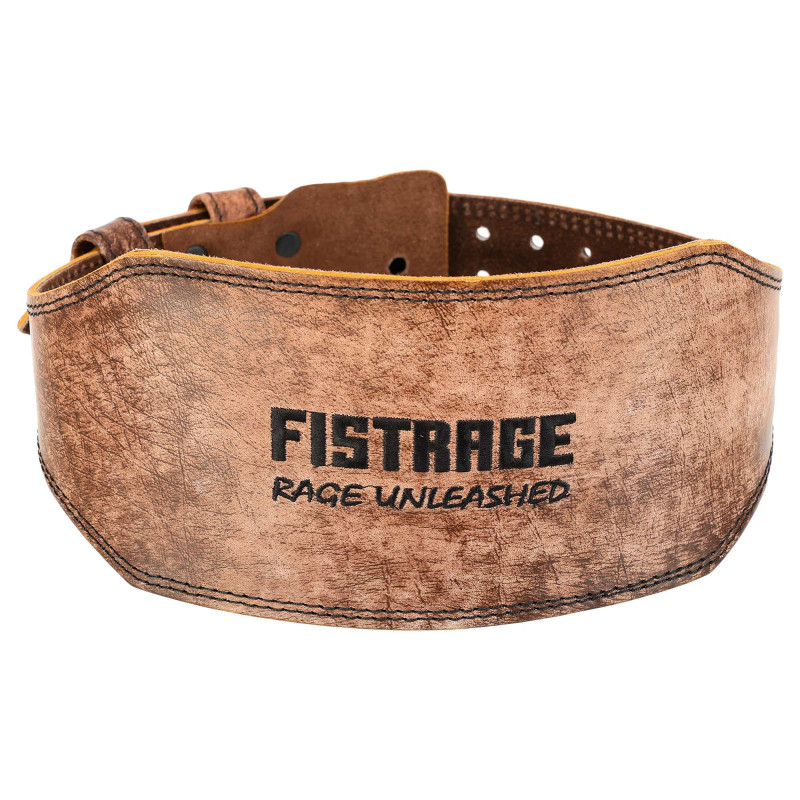 Пояс атлетичний шкіряний FISTRAGE VL-6049 спинка-15см розмір-S-XXL коричневий
