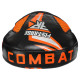 Лапа боксерська вигнута тренувальна шкіра FISTRAGE COMBAT VL-6387 19х7х24см 2штуки чорний-помаранчевий