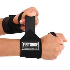 Бинти кистьові для жиму і тяги FISTRAGE VL-7739 2штуки чорний