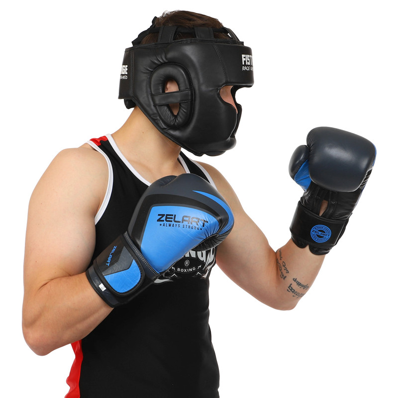 Боксерські рукавиці шкіряні Zelart CONTENDER 2.0 VL-8202 10-14унцій кольори в асортименті