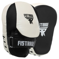 Лапа боксерська вигнута тренувальна FLEX FISTRAGE VL-8284 25x20x10см 2штуки чорний-білий