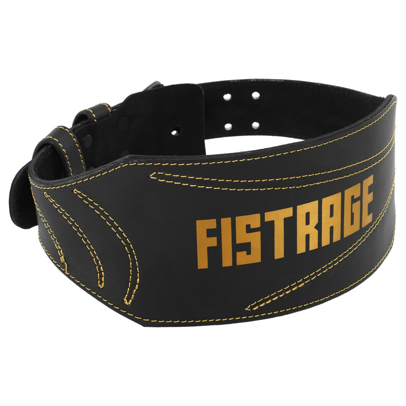Пояс атлетичний шкіряний FISTRAGE VL-8440 спинка-15см розмір-S-XL чорний
