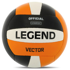 М'яч волейбольний LEGEND VECTOR VL-8445 №5 PU помаранчевий-чорний
