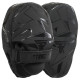 Лапа боксерська вигнута тренувальна шкіра FISTRAGE INTENSE FIGHTER VL-9348 19х5х26см 2штуки сірий-чорний
