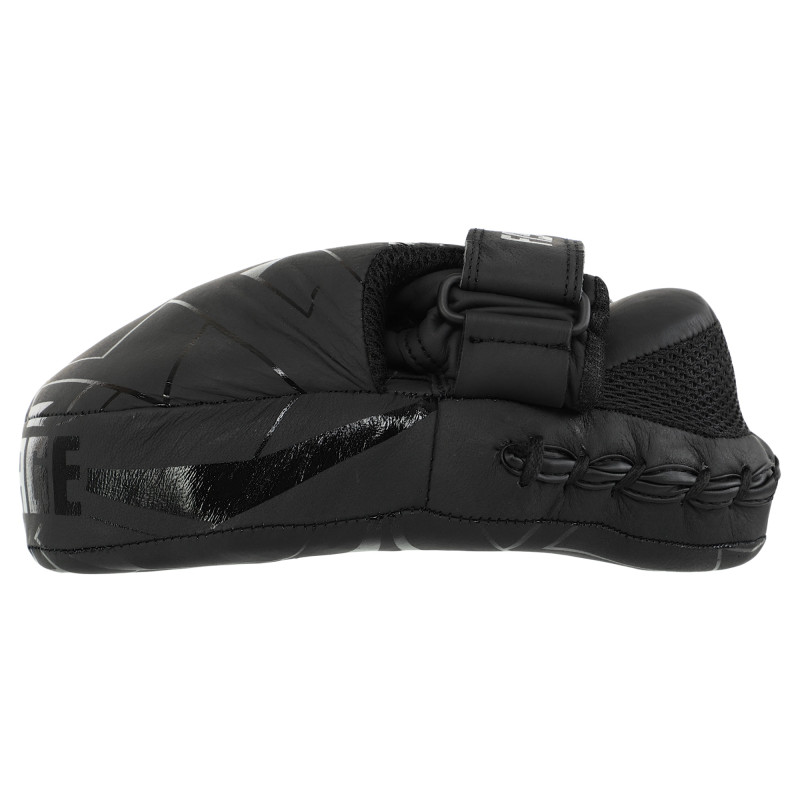 Лапа боксерська вигнута тренувальна шкіра FISTRAGE INTENSE FIGHTER VL-9348 19х5х26см 2штуки сірий-чорний