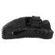 Лапа боксерська вигнута тренувальна шкіра FISTRAGE INTENSE FIGHTER VL-9348 19х5х26см 2штуки сірий-чорний