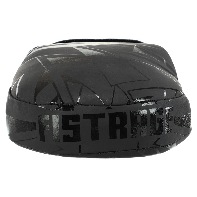 Лапа боксерська вигнута тренувальна шкіра FISTRAGE INTENSE FIGHTER VL-9348 19х5х26см 2штуки сірий-чорний