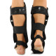 Захист гомілки та стопи Муай Тай, ММА, Кікбоксинг шкіряний FISTRAGE INTENSE FIGHTER VL-9349 S-XL сірий-чорний