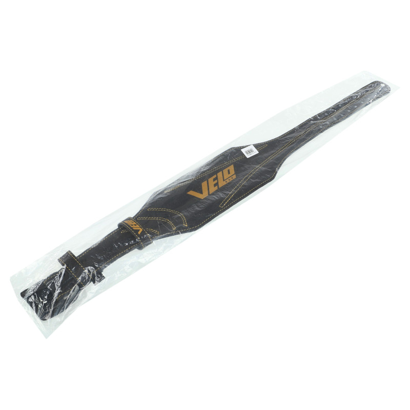 Пояс атлетичний шкіряний VELO VL-9738 спинка-15см розмір-S-XXL чорний-золотий