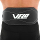 Пояс атлетичний шкіряний VELO VL-9741 спинка-15см розмір-S-XXL чорний-білий