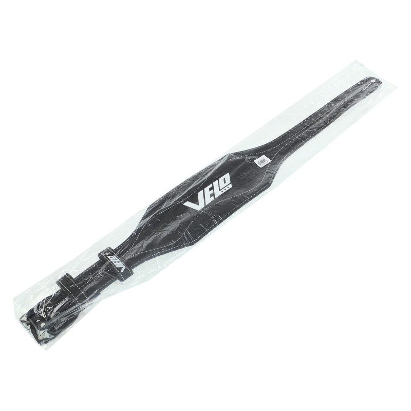Пояс атлетичний шкіряний VELO VL-9741 спинка-15см розмір-S-XXL чорний-білий