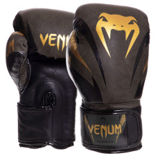 Боксерські рукавиці VENUM IMPACT VN03284-230 10-14 унцій хакі-золотий