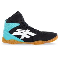 Борцовки взуття для боротьби Wrestling DIFENO W-4010-4 розмір 36-40 чорний-м'ятний