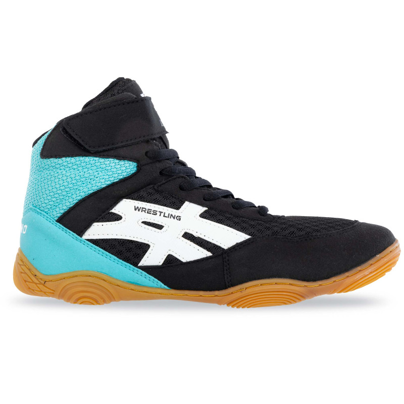 Борцовки взуття для боротьби Wrestling DIFENO W-4010-4 розмір 36-40 чорний-м'ятний