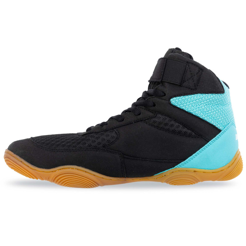 Борцовки взуття для боротьби Wrestling DIFENO W-4010-4 розмір 36-40 чорний-м'ятний