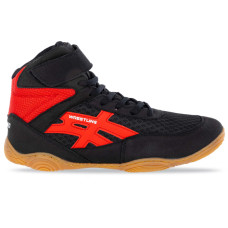 Борцовки взуття для боротьби Wrestling DIFENO W-4010-5 розмір 36-40 чорний-червоний