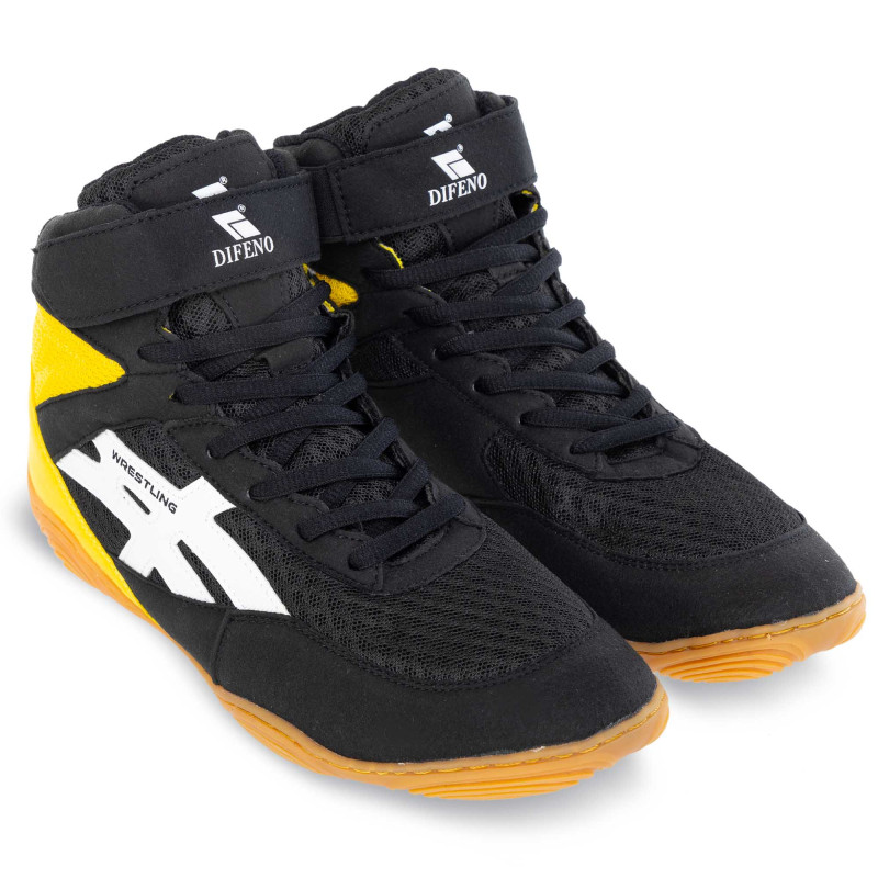 Борцювання Wrestling DIFENO W-4010-6 розмір 36-40 чорний-жовтий