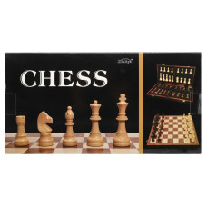 Шахи настільна гра дерев'яні Xinliye W5206 розмір 32x32х2,5 см