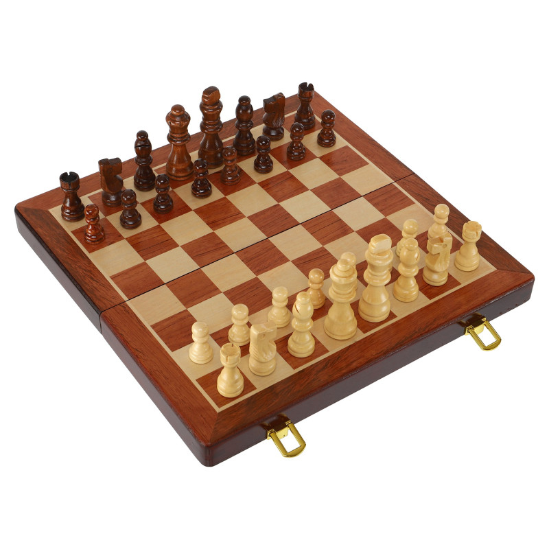 Шахи настільна гра дерев'яні Xinliye W5206 розмір 32x32х2,5 см