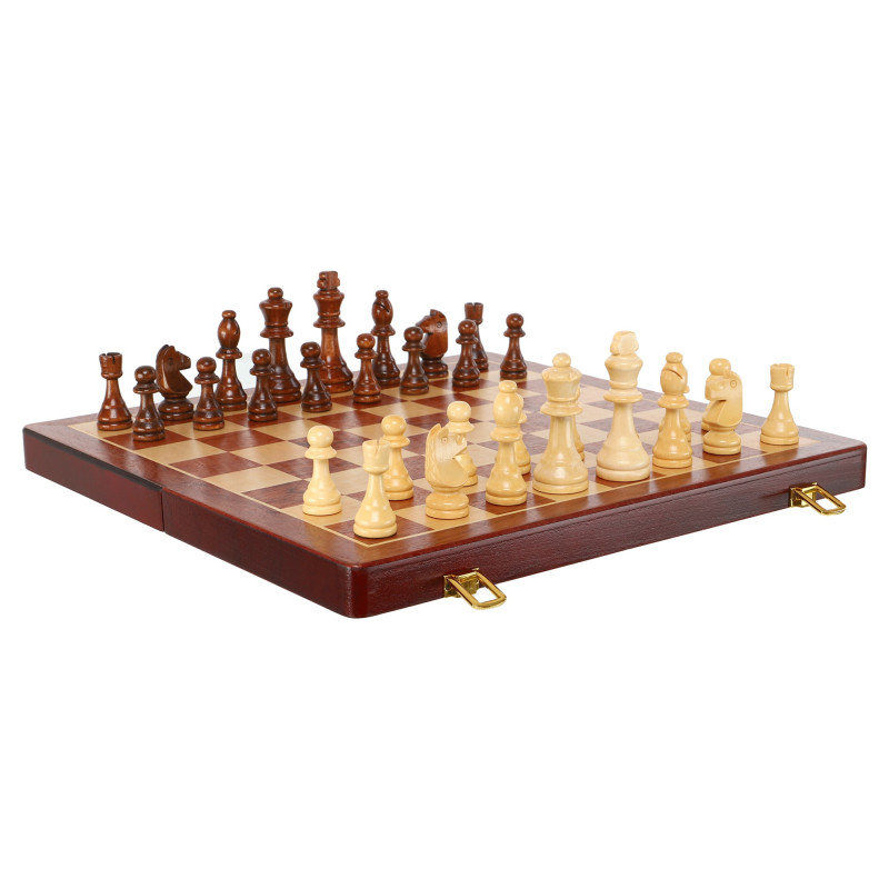 Шахи настільна гра дерев'яні Xinliye W5207 розмір 42x42х3 см