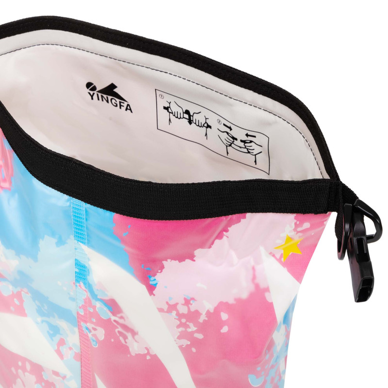 Рюкзак-мішок YINGFA WF2221 48,5x36см рожевий-чорний