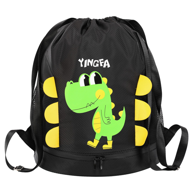 Рюкзак-мішок YINGFA WF2230 39x18х41см чорний-салатовий