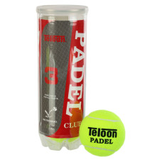 М'ячі для падел-тенісу TELOON PADEL CLUB WZPA818003-TRAIN TP-6163 3шт салатовий