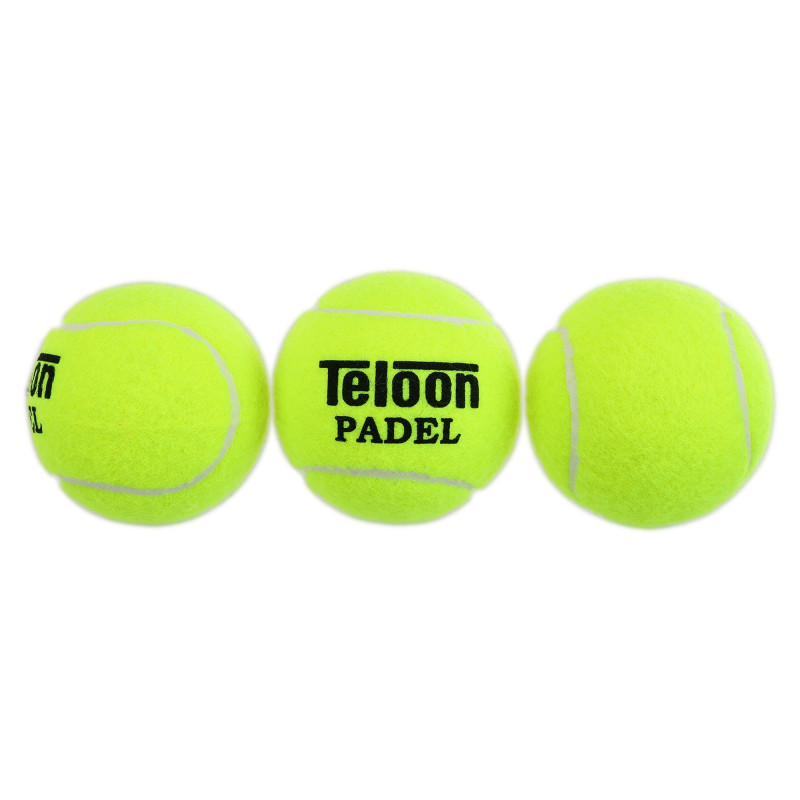 М'ячі для падел-тенісу TELOON PADEL CLUB WZPA818003-TRAIN TP-6163 3шт салатовий