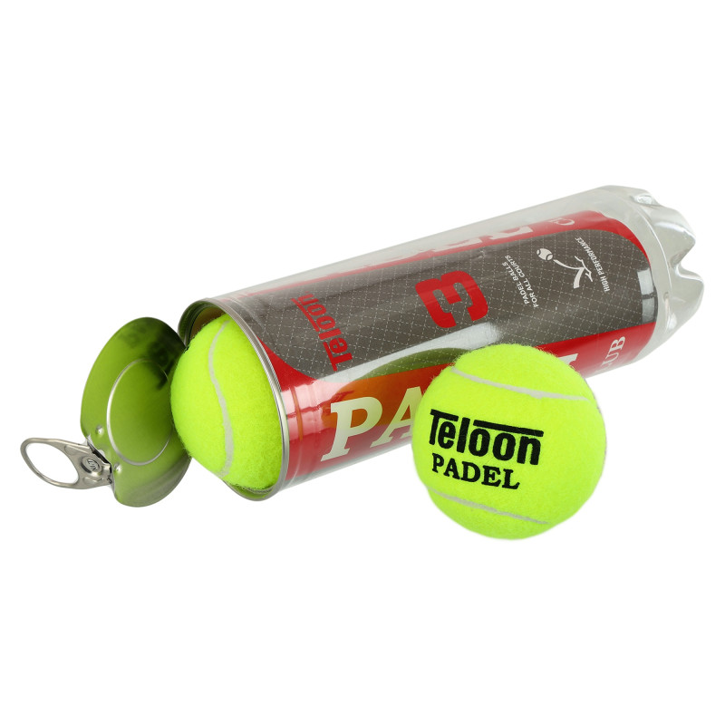 М'ячі для падел-тенісу TELOON PADEL CLUB WZPA818003-TRAIN TP-6163 3шт салатовий