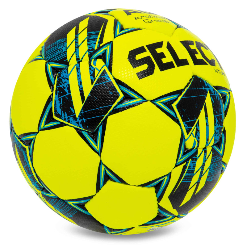 М'яч футбольний SELECT X-TURF V23 X-TURF-4YB №4 жовтий-синій