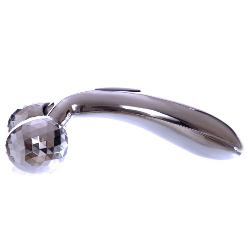 Масажер роликовий для обличчя та тіла 3D ліфтинг ручний 2 кулькиSP-Planeta 3D Massager XC-117 сірий