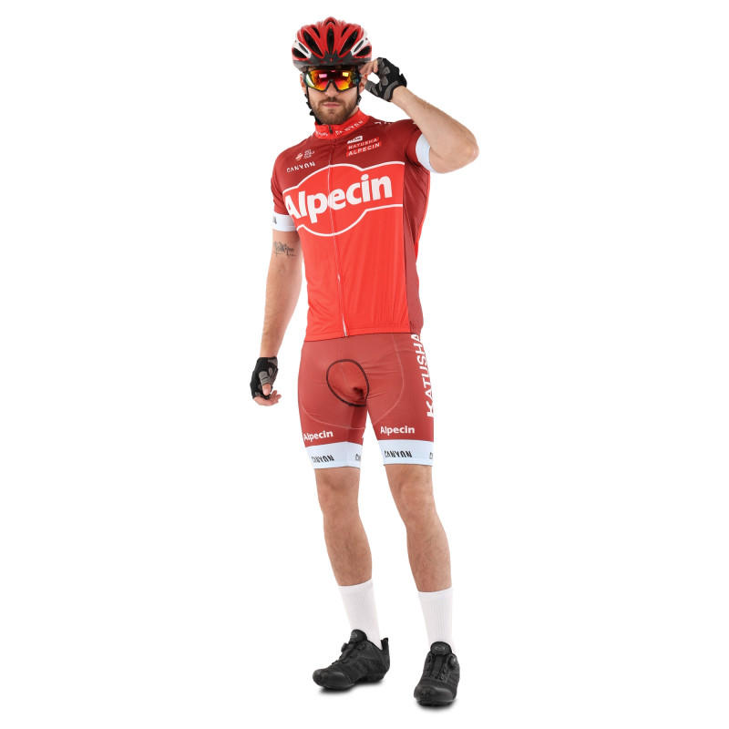 Велоформа літня джерсі та шорти SPOINT ALPECIN Y-20 M-3XL червоний