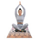 Килимок рушник для йоги з мікрофібри нековзний 4Monster YOGA TOWEL Y-YGT 186x75см кольори в асортименті