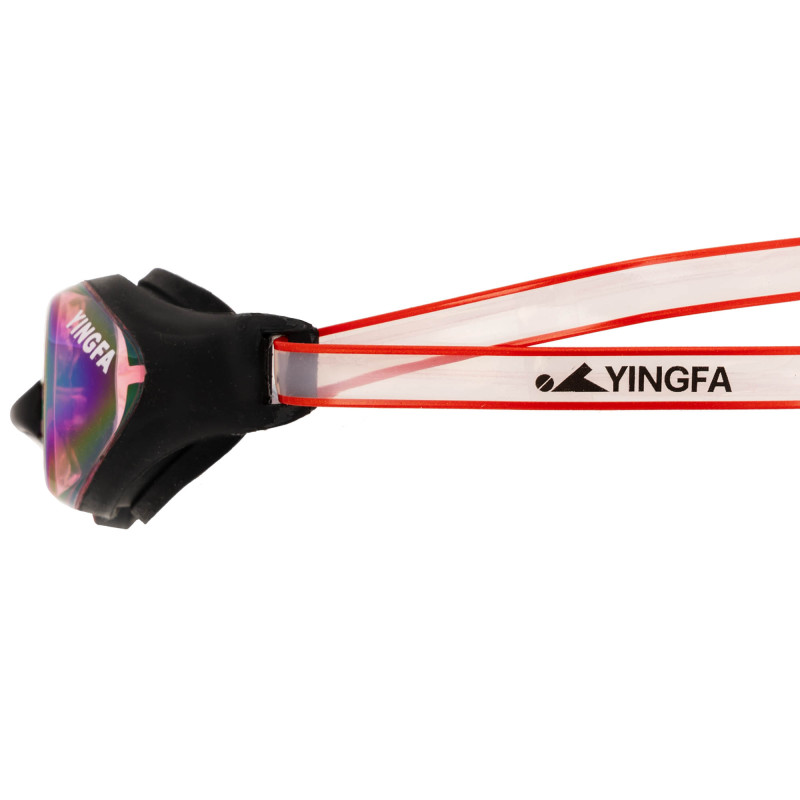 Окуляри для плавання дорослі райдужні лінзи YINGFA Y333AF-V кольори в асортименті