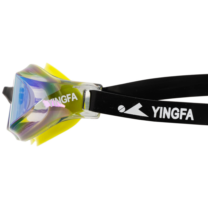 Окуляри для плавання дорослі райдужні лінзи YINGFA Y510AF-V кольори в асортименті