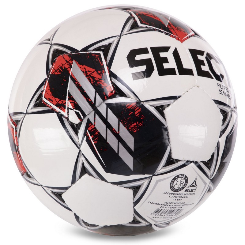 М'яч для футзалу SELECT FUTSAL SAMBA FIFA BASIC Z-SAMBA-WGR №4 білий-сірий